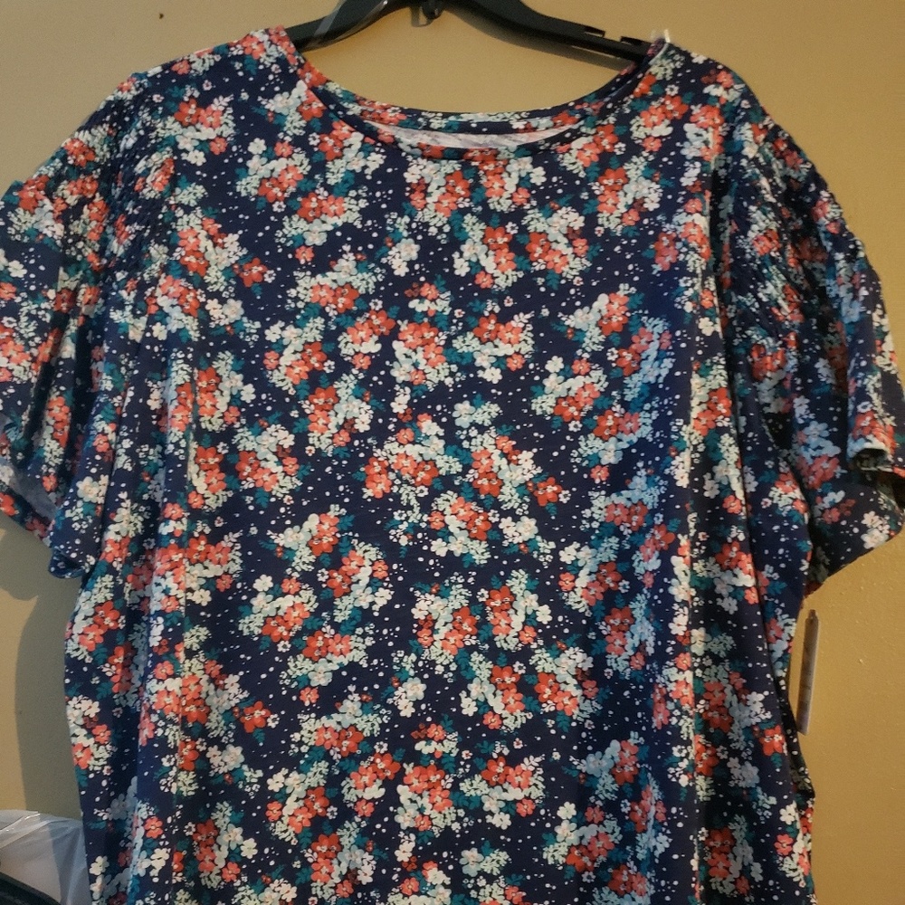 St johns bay floral top new with tags plus size 3x - Picture 3 of 5